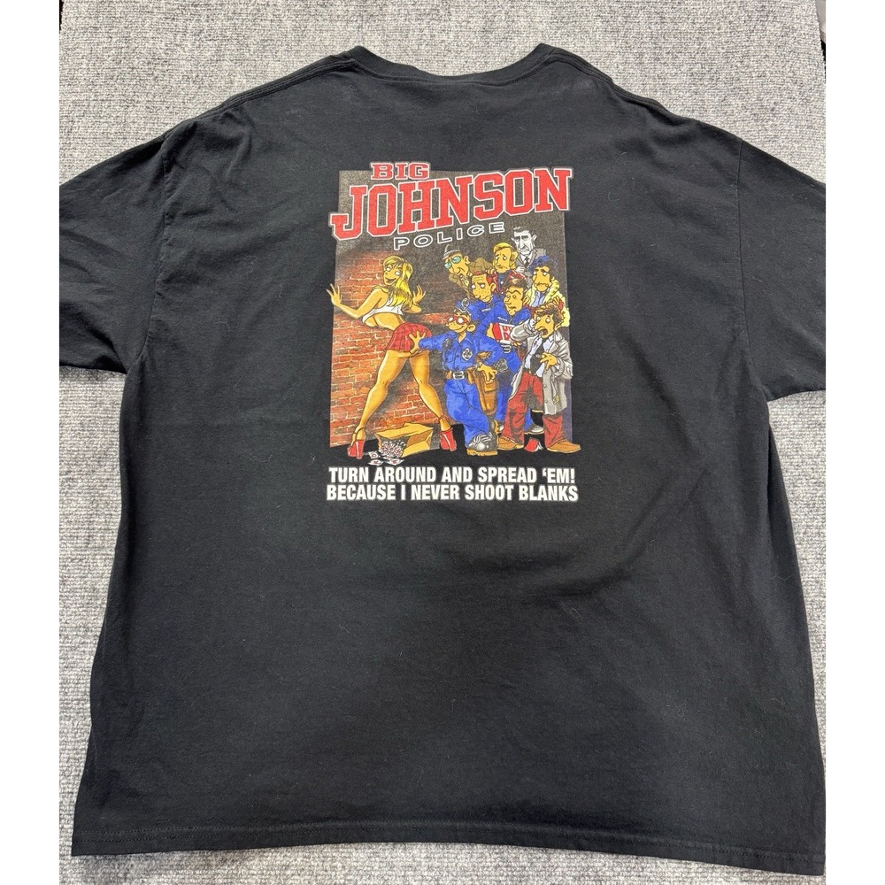 Big Johnson Police T-Shirt Graphic XXL